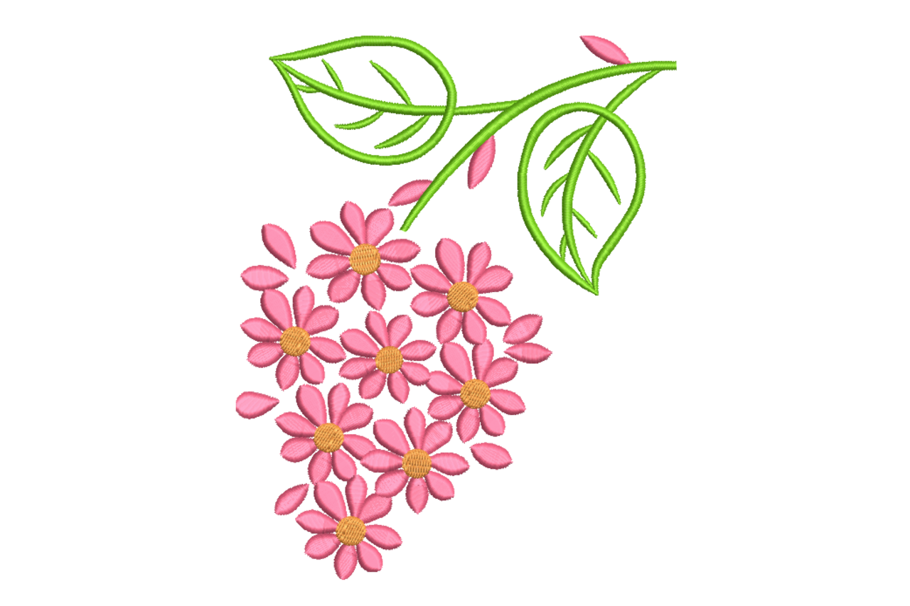 Hanging Pink Daisy Cluster