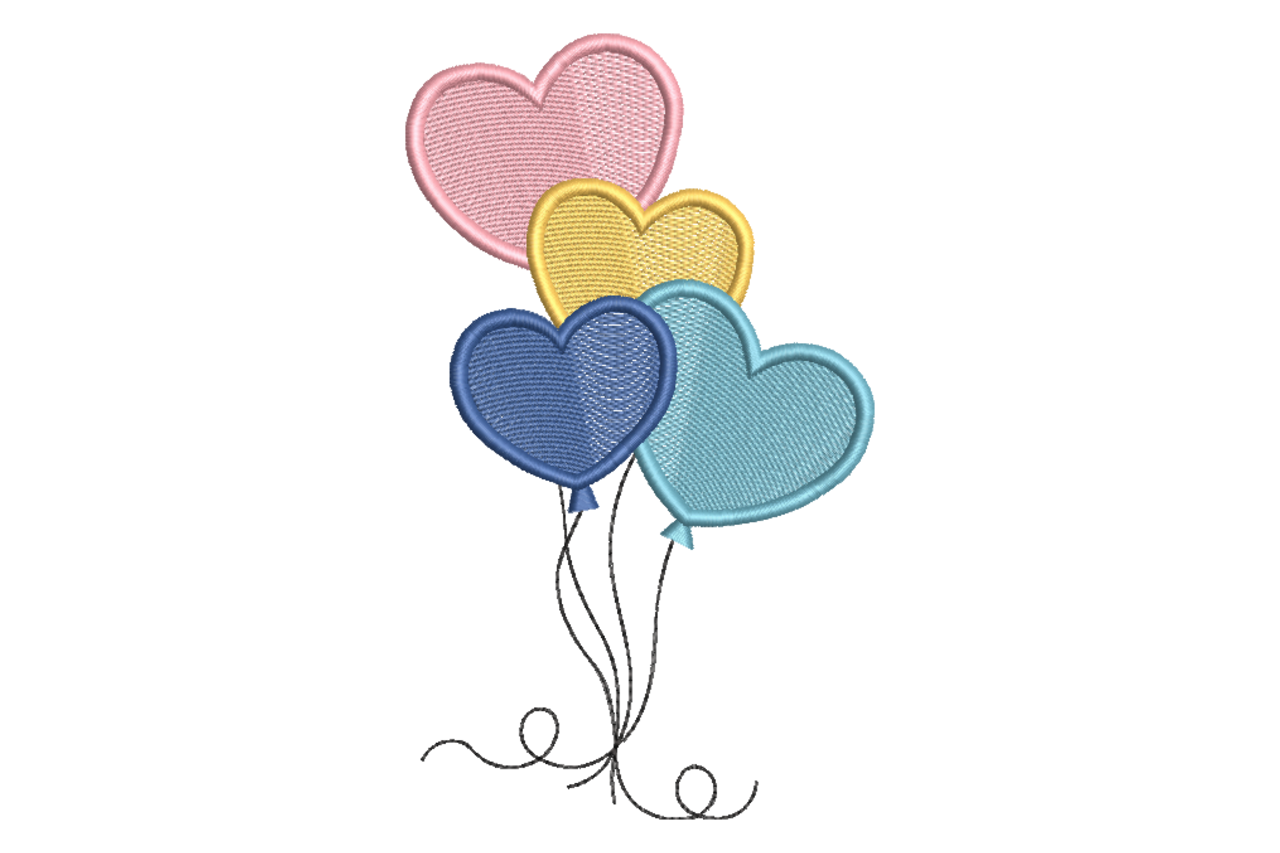 Heart Balloon Bunch