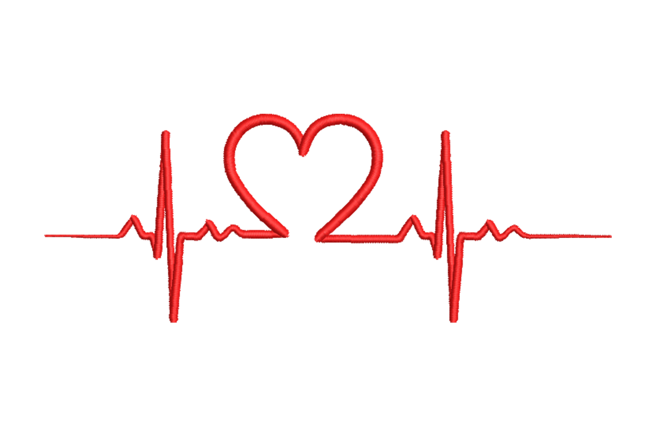 Heart EKG Line