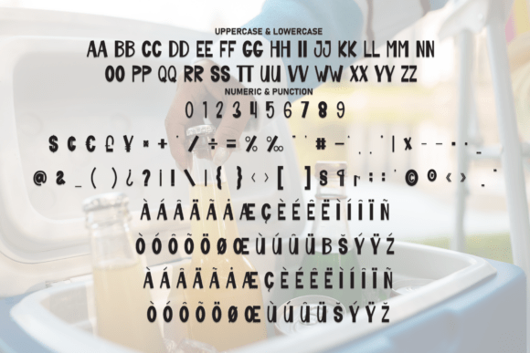 Ice Box Font PNG with transparent background - Preview 6