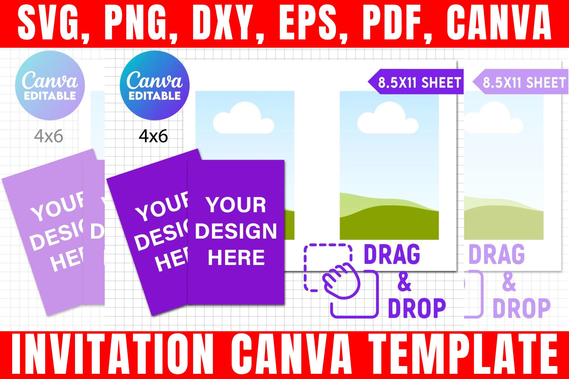 Invitation Template, Postcard