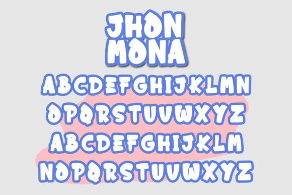 Jhon Mona Font font preview - 6