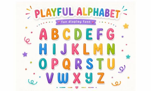 Juicy Parade Font PNG with transparent background - Preview 1