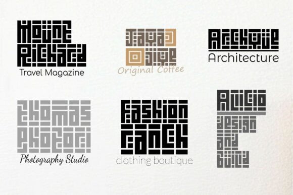 Kuficality Font PNG with transparent background - Preview 2