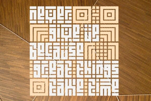 Kuficality Font PNG with transparent background - Preview 4