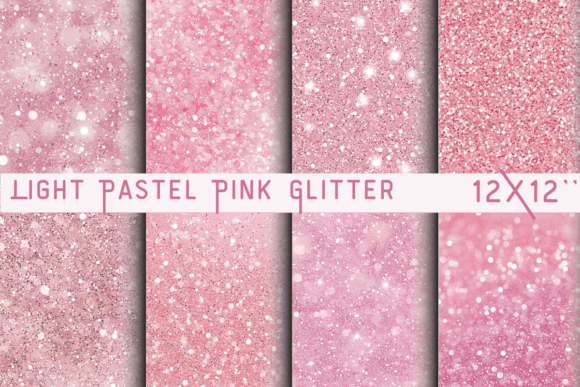 Light Pastel Pink Glitter Background