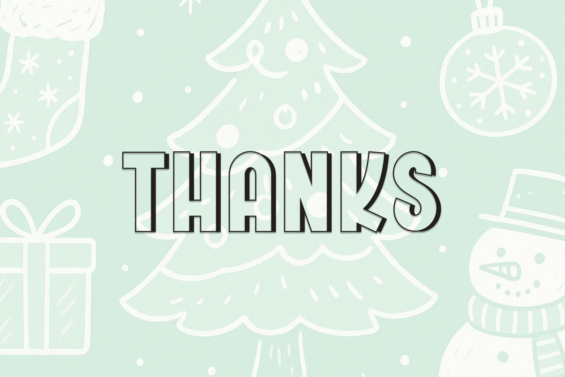 Outline Christmas Font - photo 8