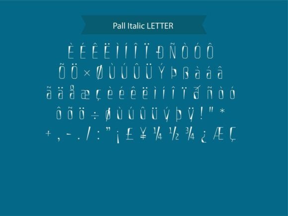 Pall Font PNG with transparent background - Preview 4