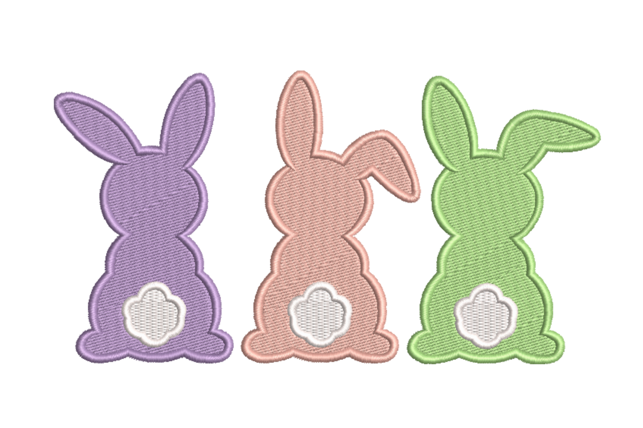 Pastel Bunny Trio