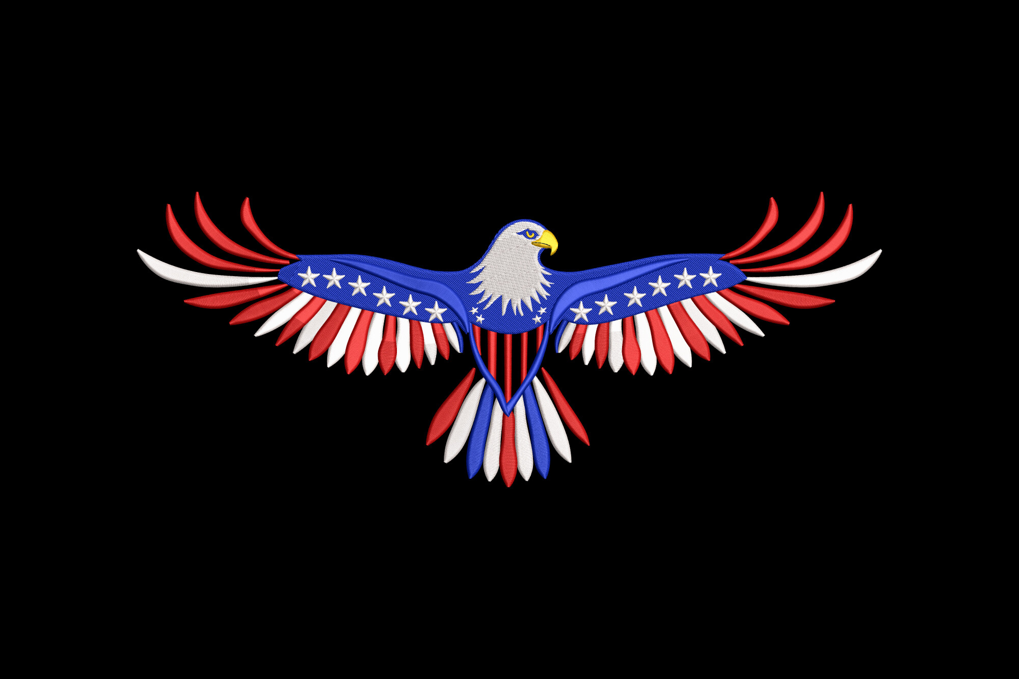 Patriotic USA Bald Eagle