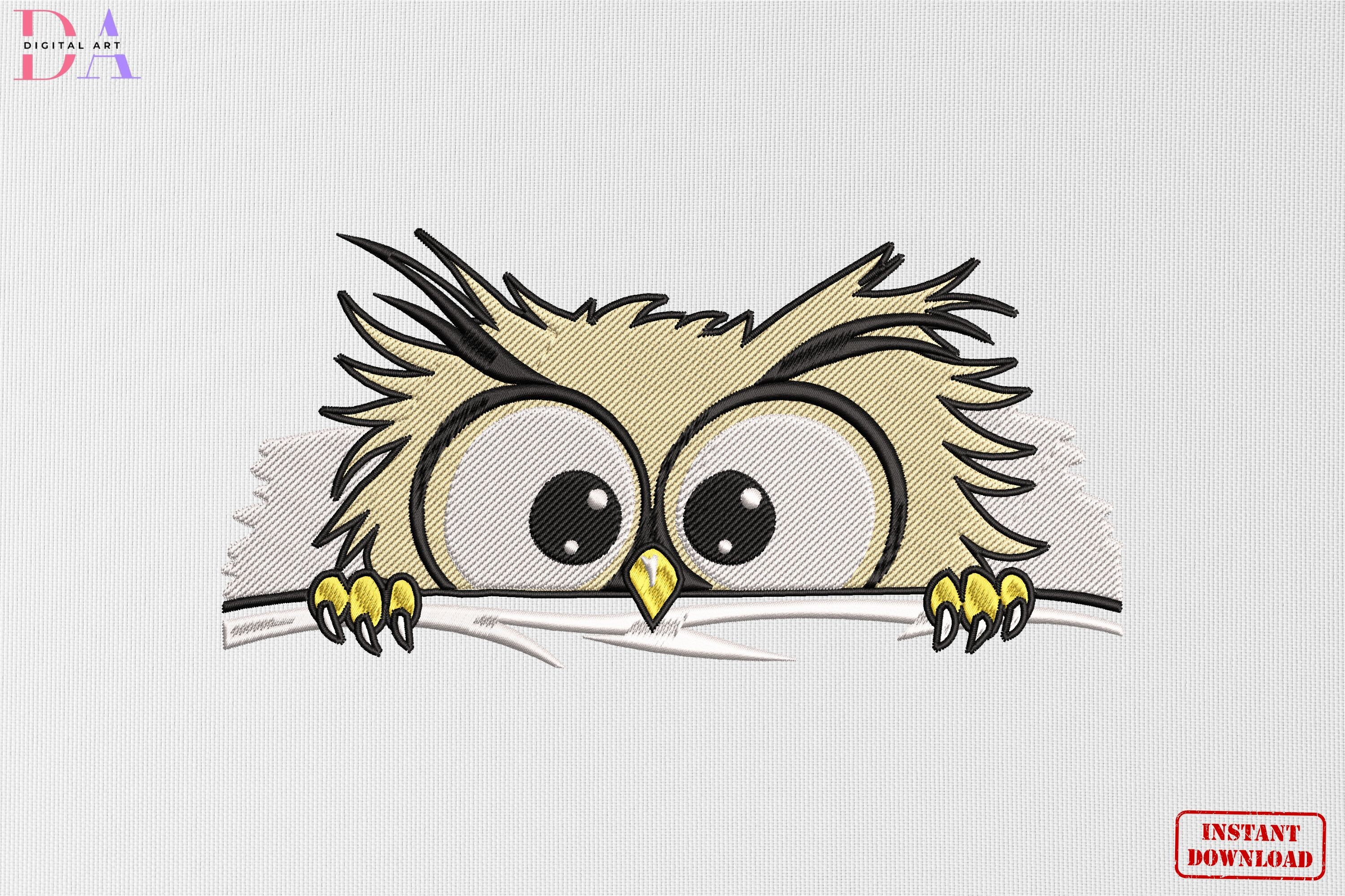 Peekaboo Owl Funny Eyes
