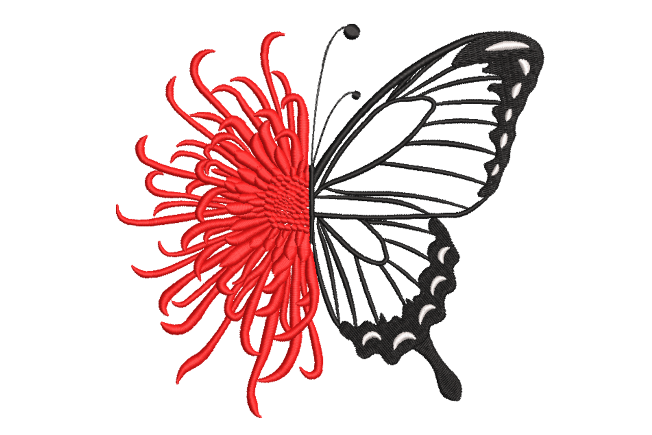 Red Spider Lily Butterfly