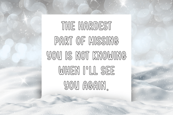 Snow Dreaming Font PNG with transparent background - Preview 4