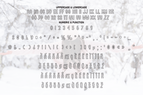 Snow Dreaming Font PNG with transparent background - Preview 6