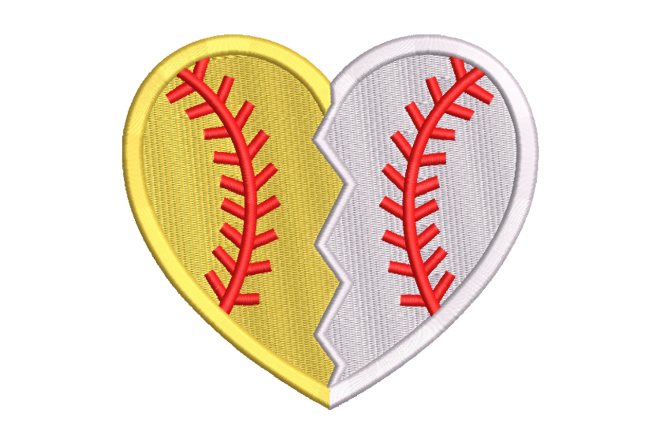 Softball & Baseball Heart