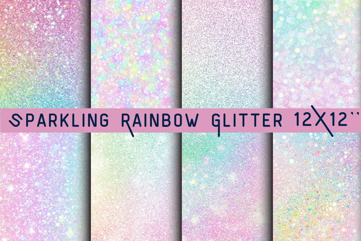 Sparkling Rainbow Glitter Backgrounds Graphic by DigiArt · Creative Fabrica