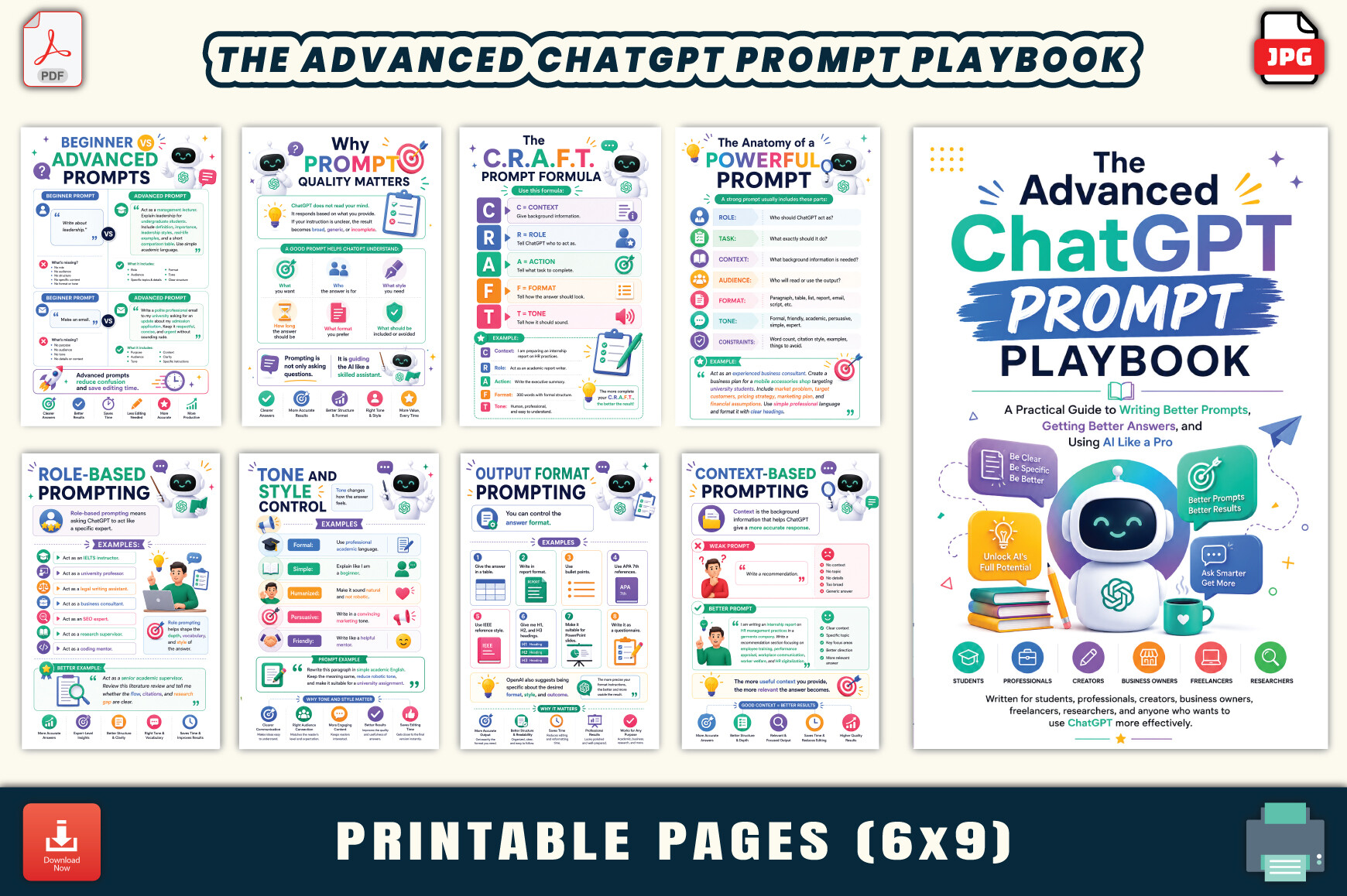 The Advanced ChatGPT Prompt Playbook Graphic by LR ART · Creative Fabrica