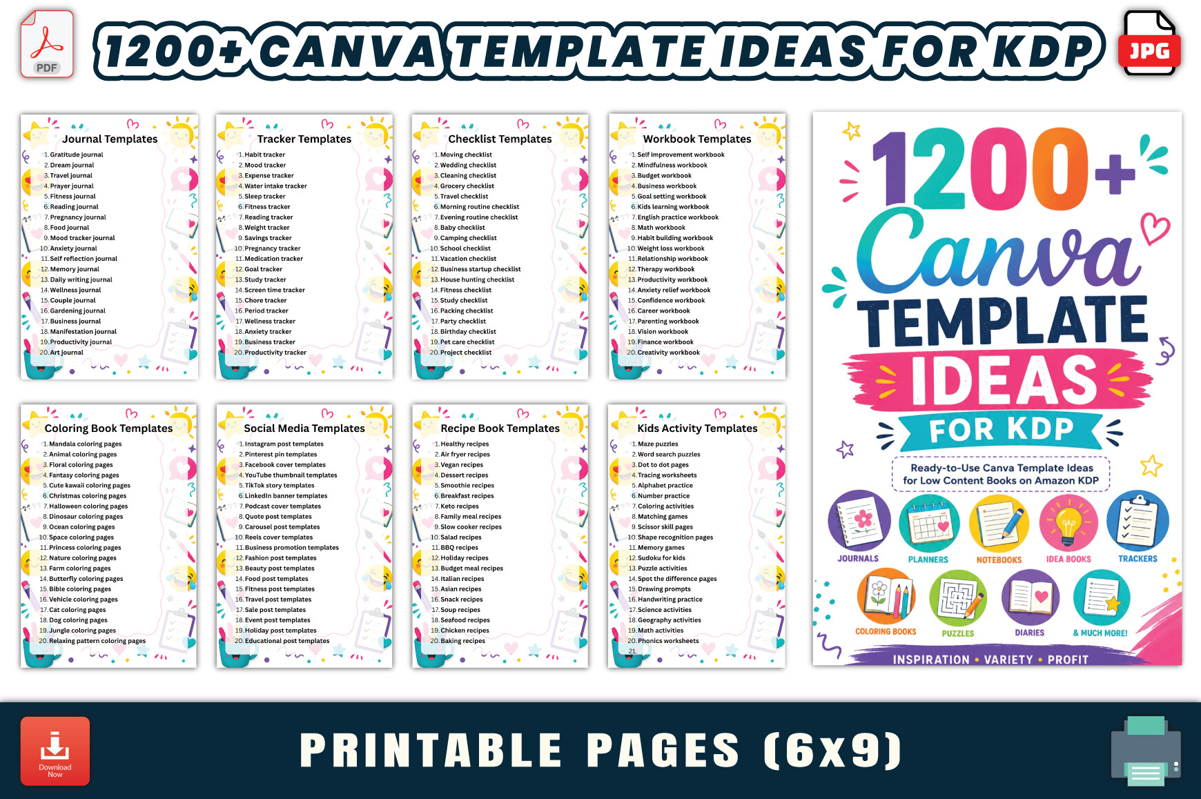 1200+ Canva Template Ideas for KDP Graphic by LR ART · Creative Fabrica