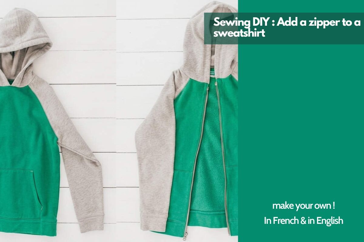 Add a Zipper to a Sweatshirt DIY