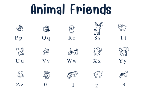 Animal Friends Font - Preview 2