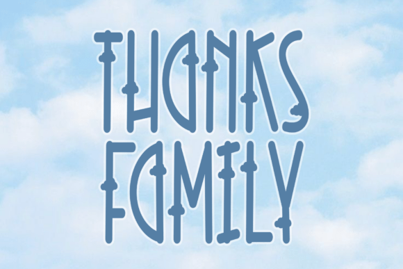 Blue Cloud Font - Preview 4