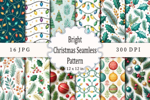 Bright Christmas Seamless Pattern