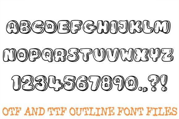 Bubble Water Font - Preview 1