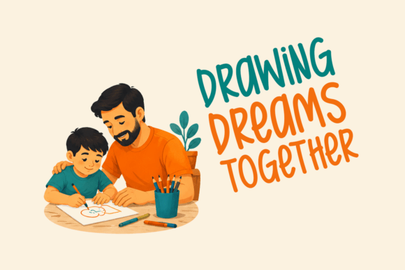 Caring Father Font - Preview 2