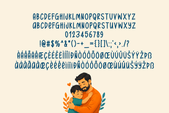 Caring Father Font - Preview 5