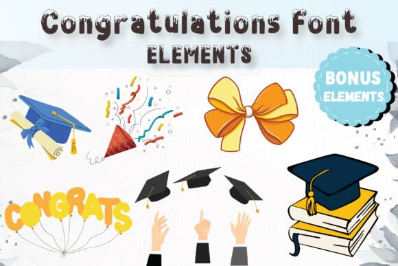Congratulations Colorful Alphabets Font - Preview 6