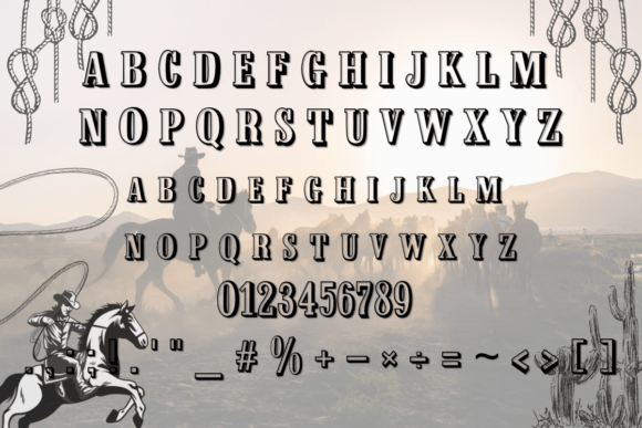 Cowboy Lasso Font - Preview 1