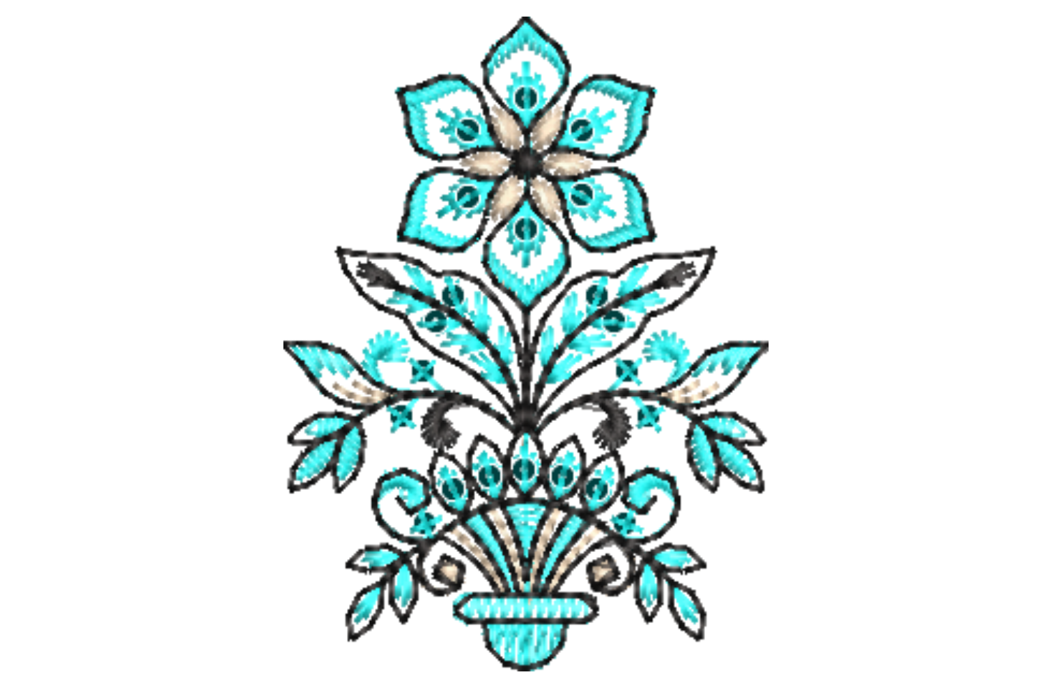 Creative Flower Embroidery Design