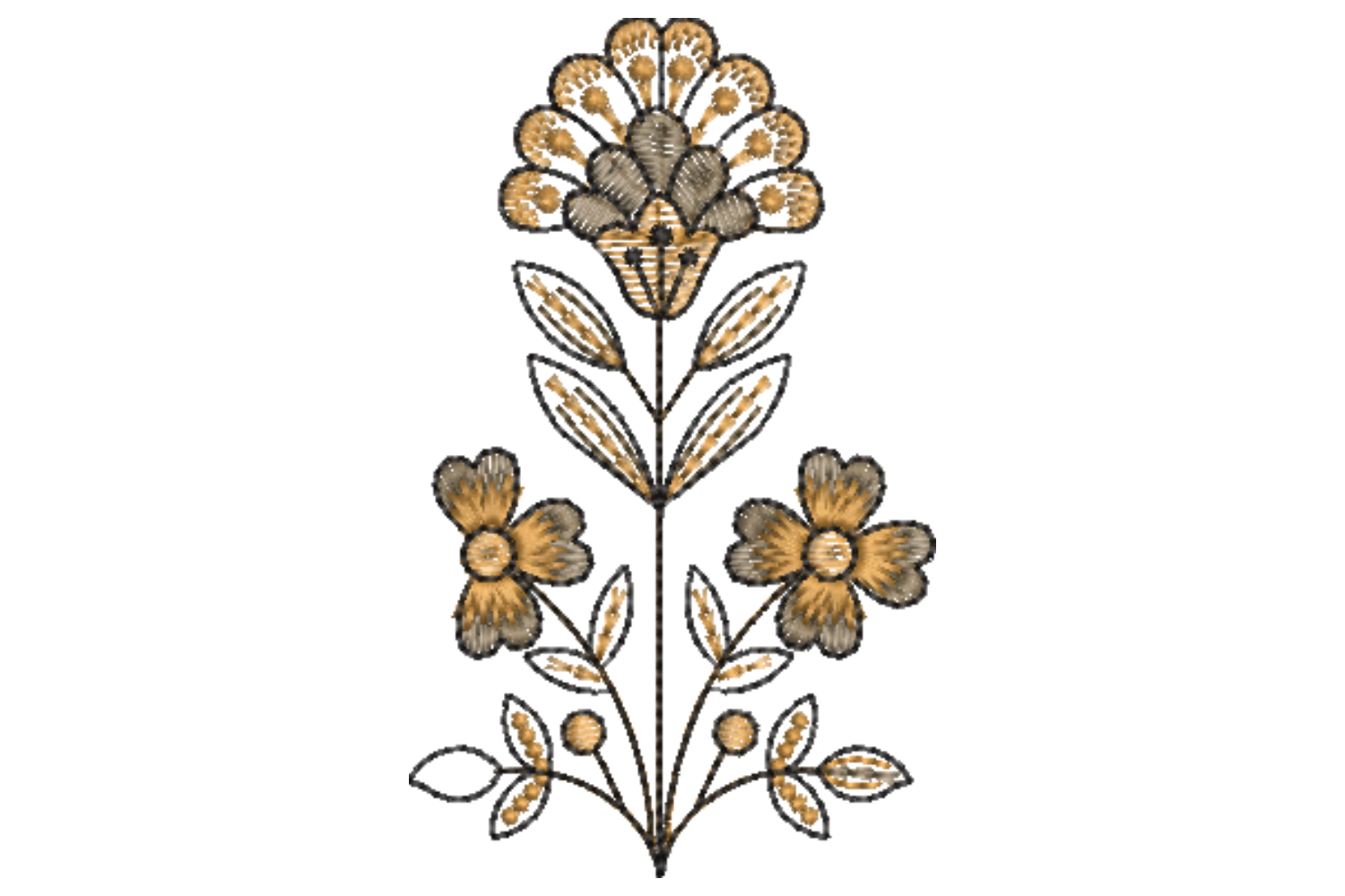 Creative Flower Embroidery Design · Creative Fabrica