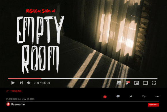 Creepy Narrows Font PNG with transparent background - Preview 3