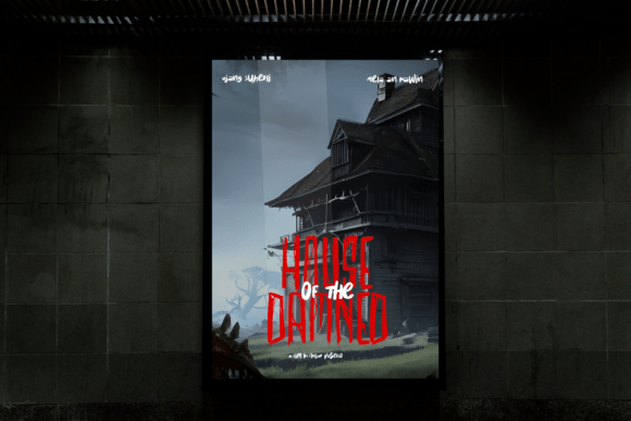 Creepy Narrows Font PNG with transparent background - Preview 4