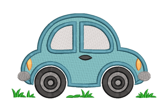 Cute Blue Car
