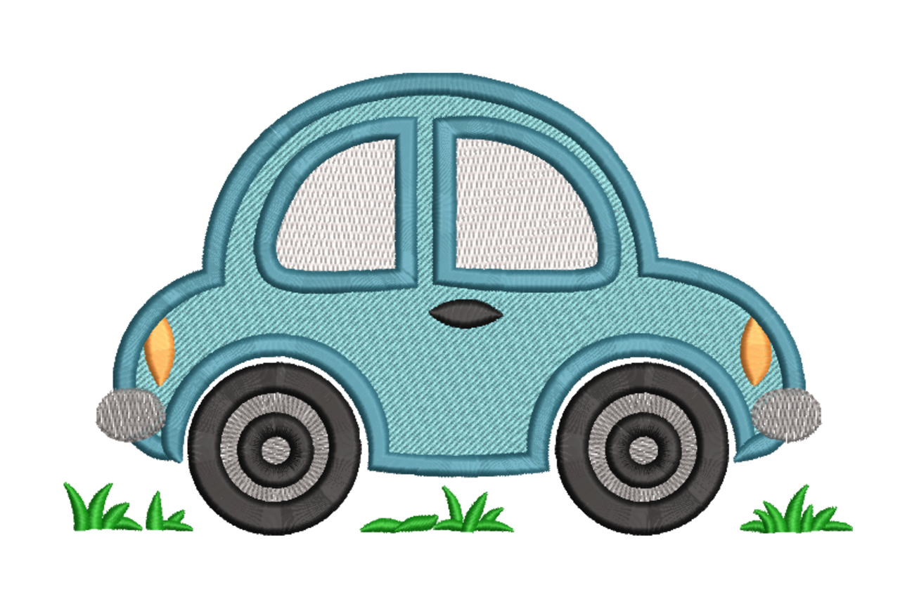 Cute Blue Car