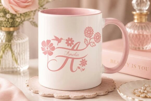 Damira Flower Monogram Font - Preview 4