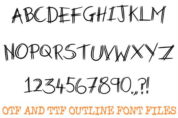 Double Sketch Font - Preview 1