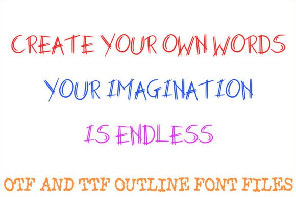 Double Sketch Font - Preview 2