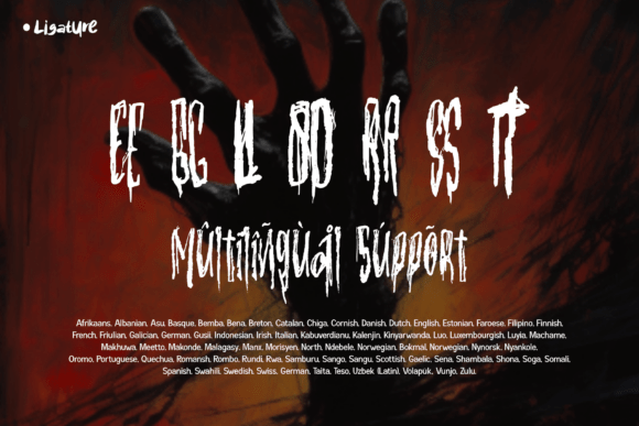 Ephemeral Nightmares Font PNG with transparent background - Preview 4