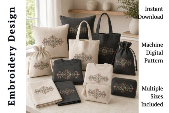 Ethnic Geometric Border