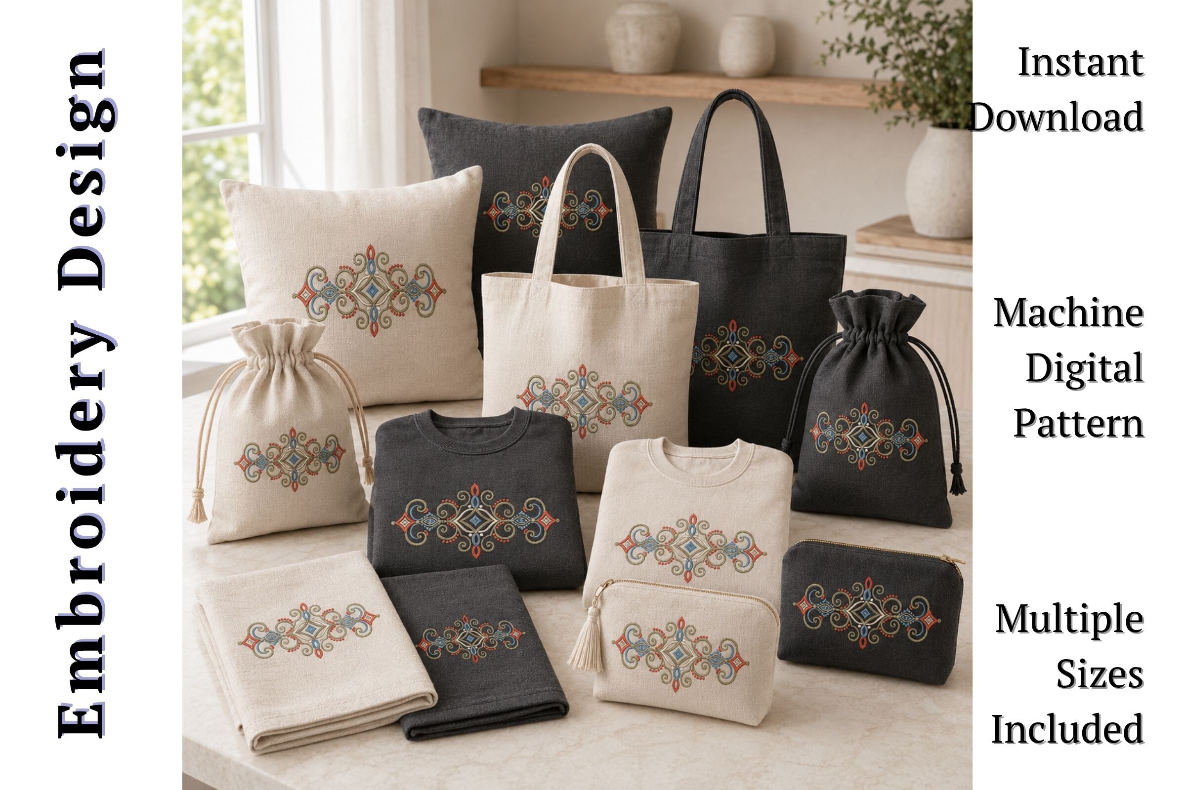 Ethnic Geometric Border