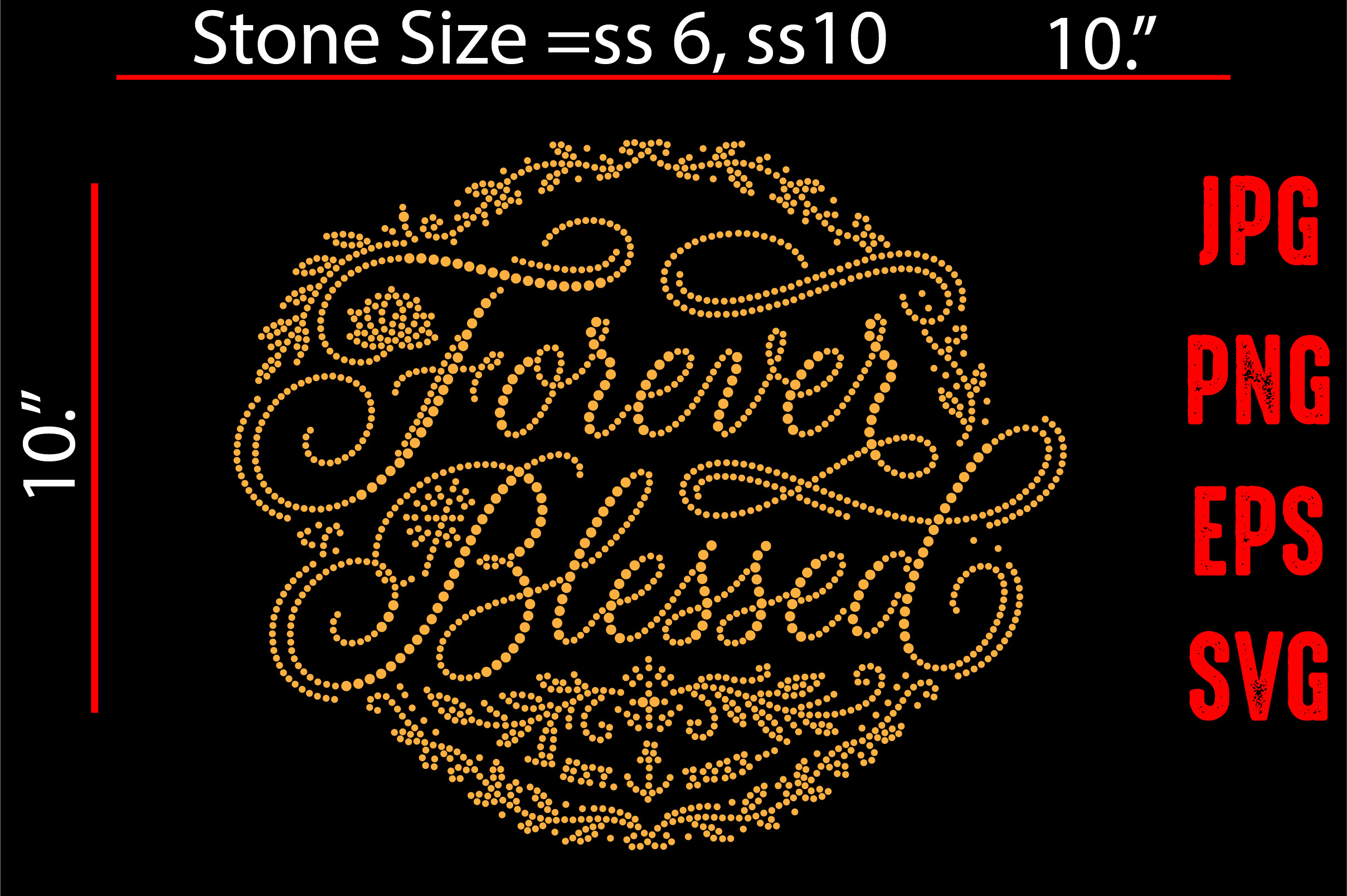 Forever Blessed Rhinestone Graphic by MRUMU · Creative Fabrica