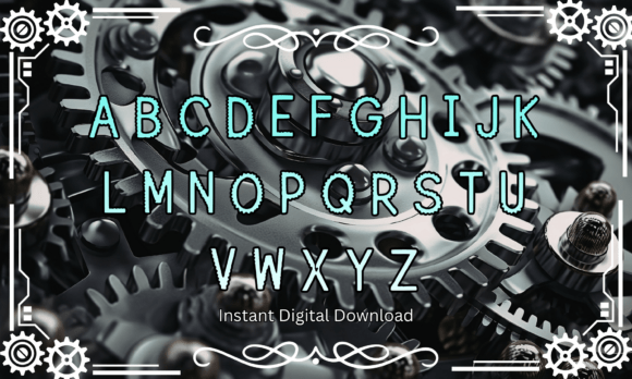 Gear Machine Font - Preview 1