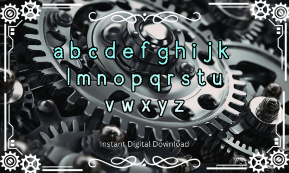 Gear Machine Font - Preview 2