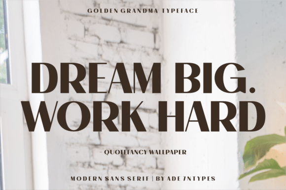 Golden Grandma Font - Preview 3