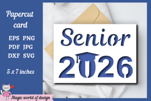 Graduation Card SVG Template, DIY Grad Graphic by Magic world of design ...