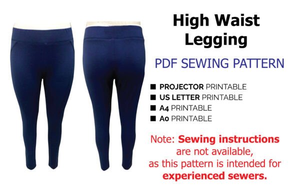 High Waist Legging PDF Sewing Pattern