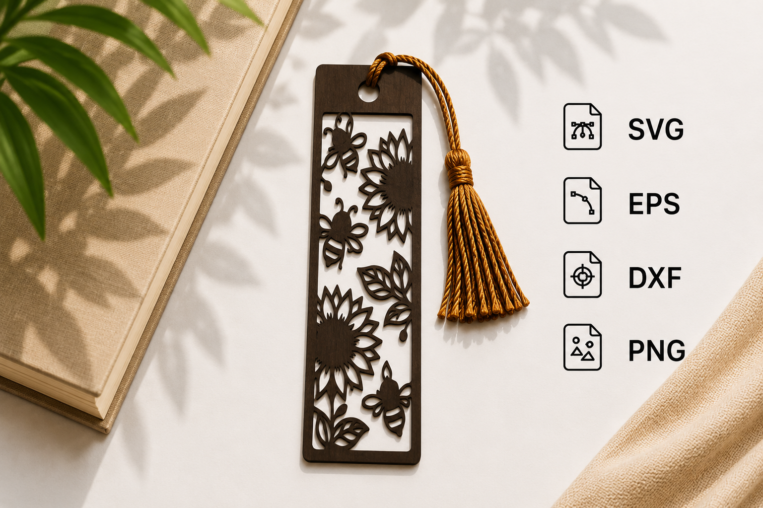 Honey Bee Bookmarks SVG Laser Cut File · Creative Fabrica